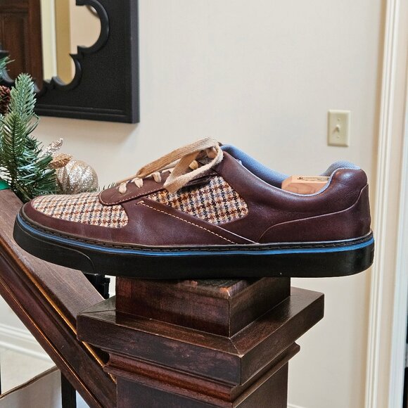 Rockport Men's Leather/Tweed Casual Shoes, Brown, Sz 13 - Picture 9 of 16